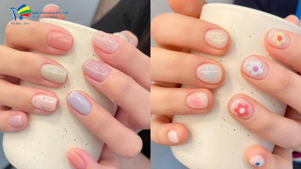 Các mẫu nail paste cute
