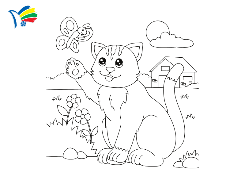 Dạy bé vẽ con mèo đơn giản: 5 bước vẽ con mèo dễ thương 10 Dạy bé vẽ con mèo đơn giản: 5 bước vẽ con mèo dễ thương