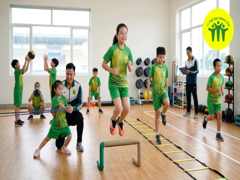 Các bài tập thể dục đúng cách giúp trẻ tăng chiều cao, cải thiện sức bền, phản xạ và thể lực.