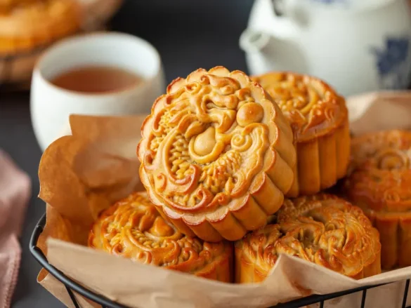 vỏ bánh trung thu nướng