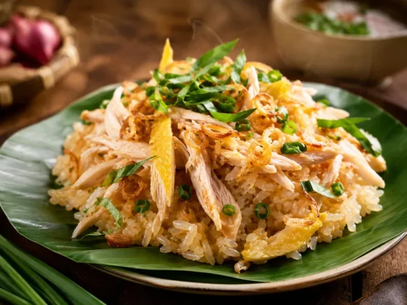 MÓN NGON TỪ GÀ: GỢI Ý XÔI GÀ XÉ THƠM NGON CHO CẢ NHÀ
