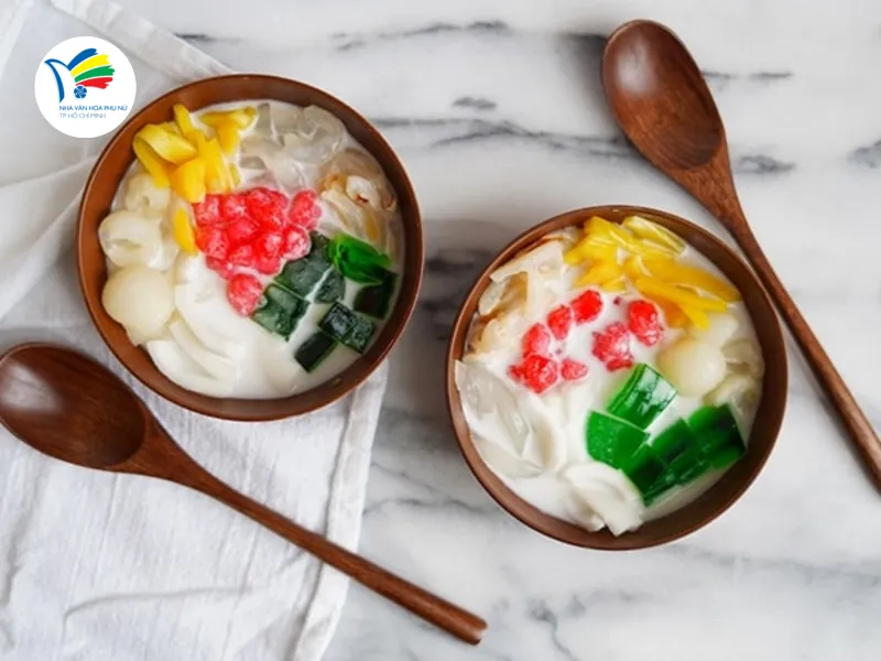 Chè Thái hấp dẫn bởi màu sắc, nguyên liệu phong phú và vị béo đặc trưng, hợp người thích đổi mới. 