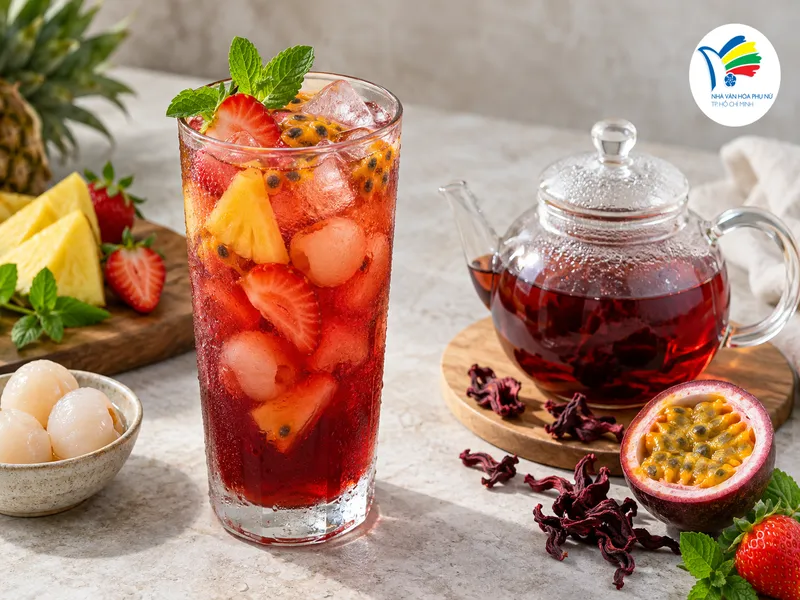 Trà và trái cây tạo nên lớp hương vị thanh mát, hài hòa về màu sắc và dễ ứng dụng trong menu đồ uống. Trà và trái cây tạo nên lớp hương vị thanh mát, hài hòa về màu sắc và dễ ứng dụng trong menu đồ uống.