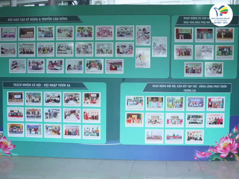 “45 MÙA HOA RỰC RỠ – KÝ ỨC VÀ CẢM XÚC”: NHÌN LẠI HÀNH TRÌNH QUA NHỮNG KHUÔN HÌNH 7 Khi hình ảnh không chỉ là tư liệu mà còn lưu giữ ký ức về 45 mùa hoa rực rỡ - một hành trình hình thành và phát triển của Nhà Văn hóa Phụ nữ