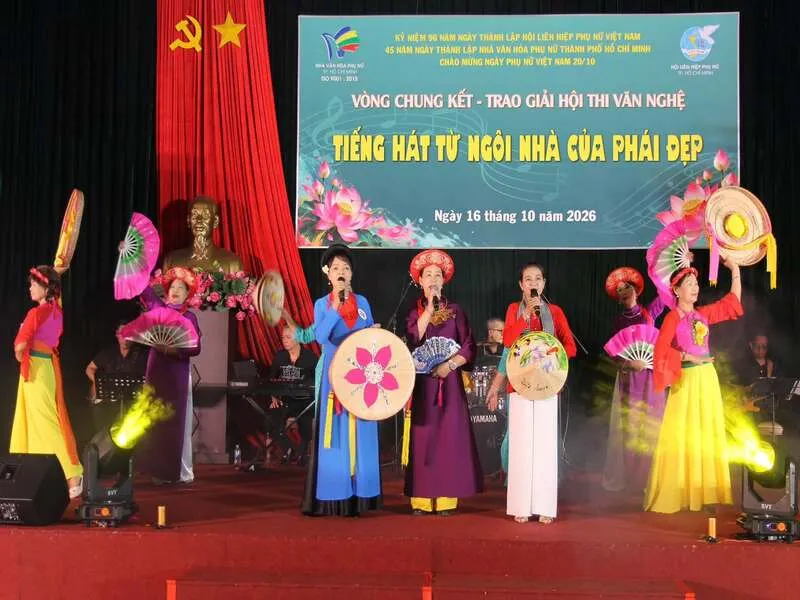 Chiều 16/10/2026, chung kết Hội thi "Tiếng hát từ ngôi nhà của phái đẹp" diễn ra sôi nổi chào mừng ngày 20/10 Chiều 16/10/2026, chung kết Hội thi "Tiếng hát từ ngôi nhà của phái đẹp" diễn ra sôi nổi chào mừng ngày 20/10